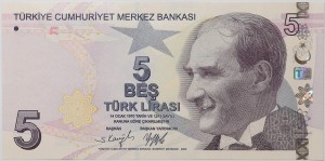 5 Lir - Turcja - 2009 rok