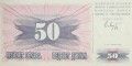 50 Dinarów - Bośnia i Hercegowina - 1992 rok