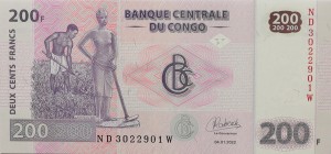 200 Franków - Kongo - 2022 rok