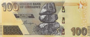 100 Dolarów - Zimbabwe - 2020 rok