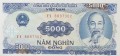 5 000 Dong - Wietnam - 1991 rok