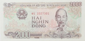2 000 Dong - Wietnam - 1988 rok
