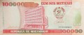 100 000 Metical - Mozambik - 1993 rok