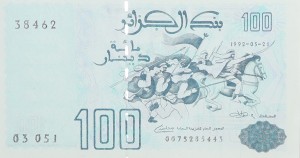 100 Dinarów - Algieria - 1992 rok