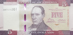 5 Dolarów - Liberia - 2016 rok