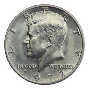 1/2 dolara - Kennedy - USA - 1972 - D
