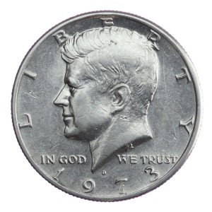 1/2 dolara - Kennedy - USA - 1973 - D