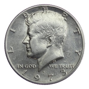 1/2 dolara - Kennedy - USA - 1973 - D