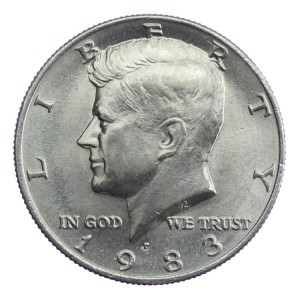 1/2 dolara - Kennedy - USA - 1983 - P