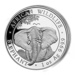 Słoń - Somalia - 2021 - 1 Uncja Srebra