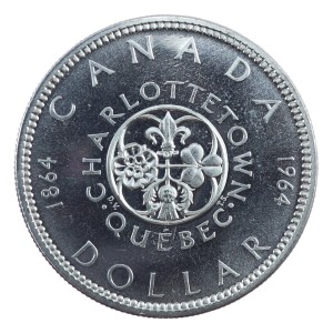 1 dolar - 100 rocznica - konferencje w Charlottetown i Quebecku - 1964