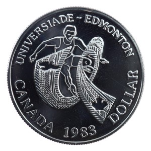 1 dolar - XII Uniwersjada w Edmonton - 1983
