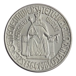 10 złotych - Kazimierz Wielki - 1964 rok - napis wklęsły