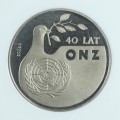 1000 złotych - 40 lat ONZ - 1985 rok - Nikiel