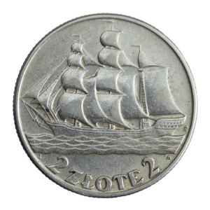 2 zł - Żaglowiec - 1936