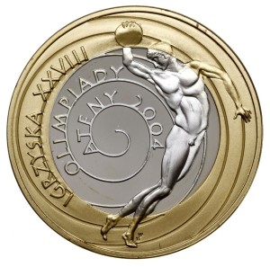 Moneta 10 zł Ateny 2004