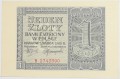 Banknot 1 zł 1940 rok