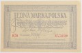 Banknot 1 Marka Polska 1919 rok