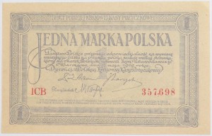 Banknot 1 Marka Polska 1919 rok