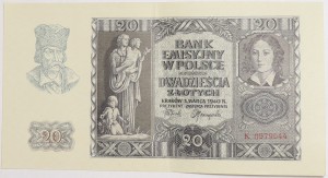 Banknot 20 zł 1940 rok