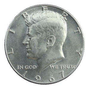 1/2 dolara - Kennedy - USA - 1967