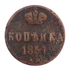 1 kopiejka - Mikołaj I - 1851