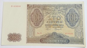 Banknot 100 zł 1941 rok