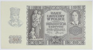 Banknot 20 zł 1940 rok