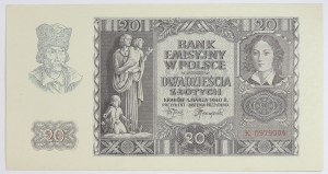 Banknot 20 zł 1940 rok