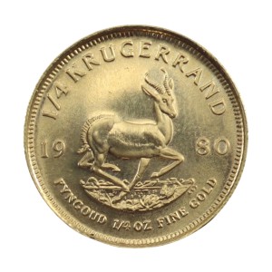 Złota Moneta - Krugerrand 1/4 oz - 1980