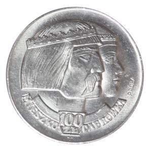 100 złotych - Mieszko i Dąbrówka - 1966 rok