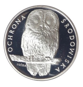 1000 złotych - Ochrona Środowiska - Sowa - 1986 rok