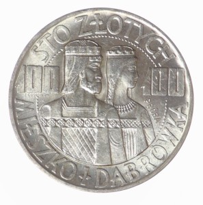 100 złotych - Mieszko i Dąbrówka - 1966 rok