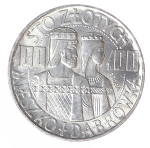 100 złotych - Mieszko i Dąbrówka - 1966 rok