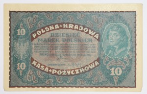 Banknot 10 Marek Polskich 1919 rok