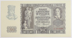 Banknot 20 zł 1940 rok
