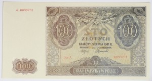 Banknot 100 zł 1941 rok