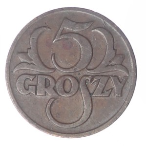 5 groszy - 1925 rok