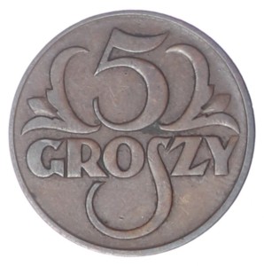 5 groszy - 1930 rok