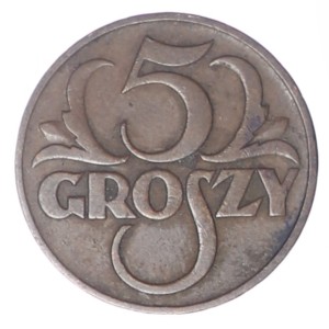 5 groszy - 1935 rok