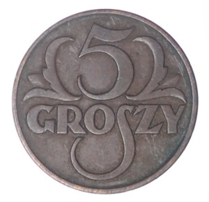 5 groszy - 1937 rok