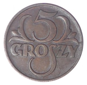 5 groszy - 1939 rok