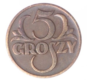 5 groszy - 1939 rok
