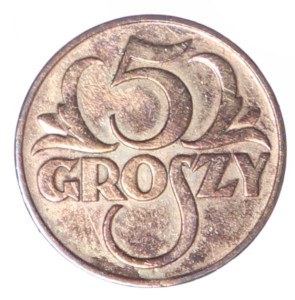 5 groszy - 1938 rok