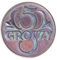 5 groszy - 1938 rok