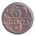 5 groszy - 1938 rok