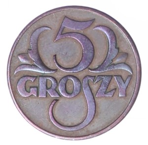 5 groszy - 1939 rok