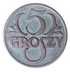5 groszy - 1925 rok