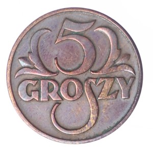 5 groszy - 1937 rok