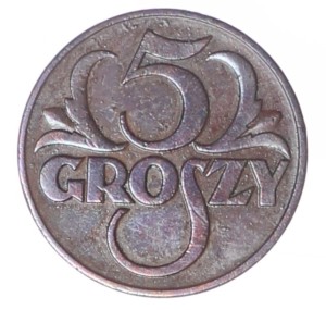 5 groszy - 1937 rok